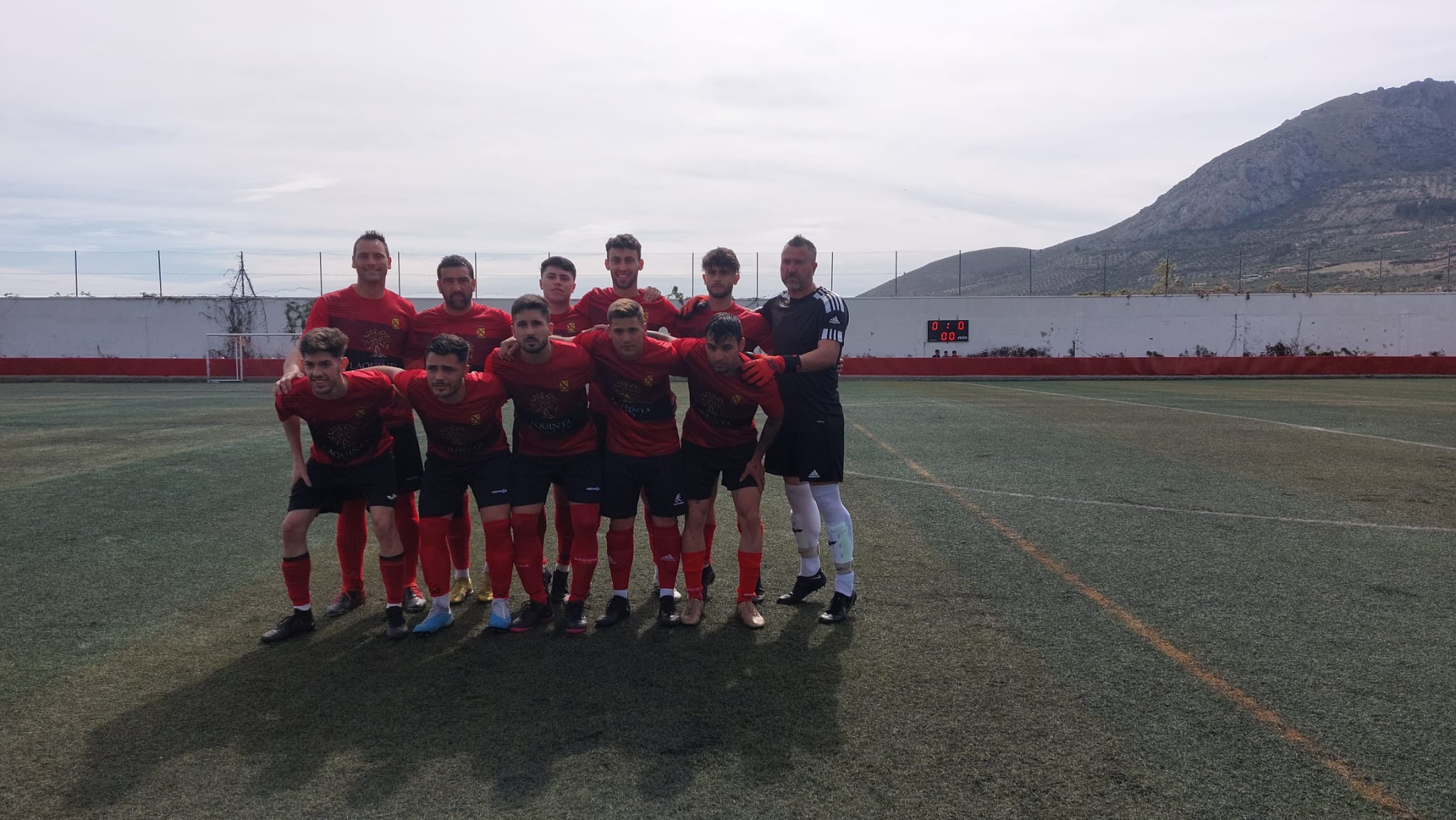 Equipo titular del Jódar C.F. ante el C.D. Navas