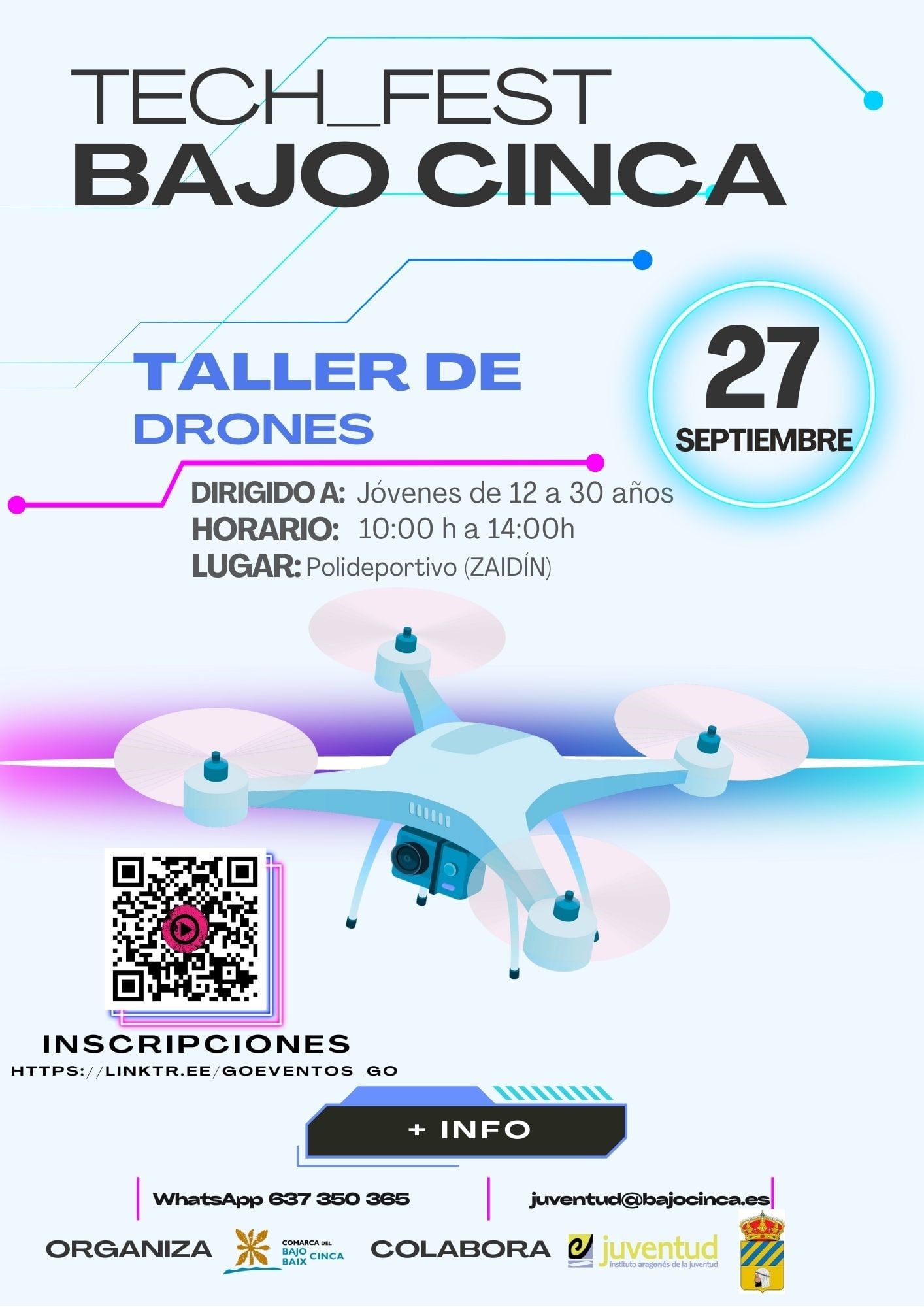 Taller de drones en Zaidín