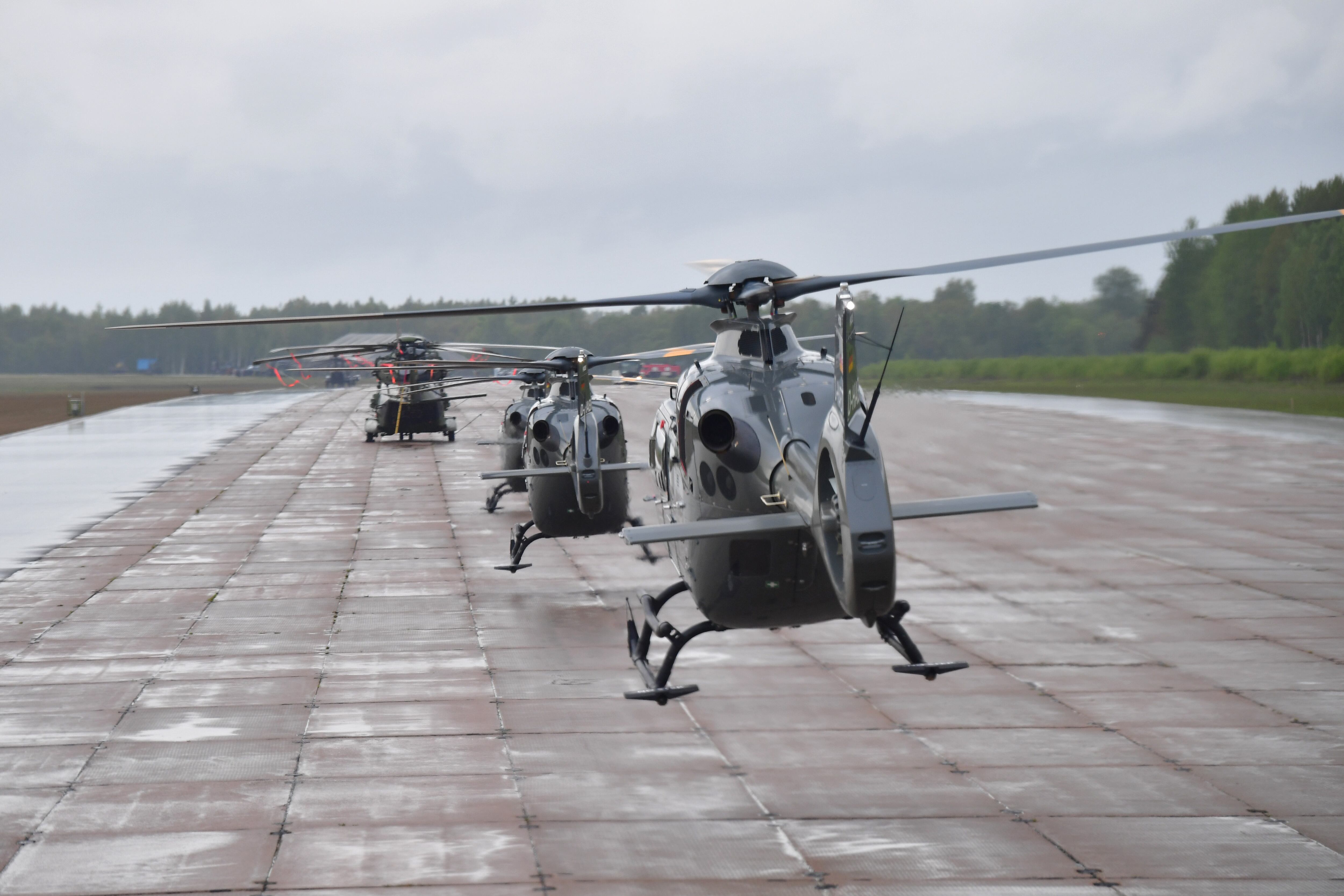Helicópteros del ejército alemana durante unas maniobras en Lituania el pasado mes de mayo