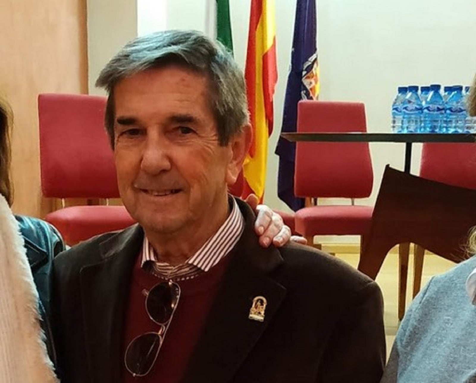 Antonio Lozano, el que fuera presidente durante muchos años en la Asociación Vecinal &#039;Arco del Consuelo&#039; de Jaén, durante un acto en la capital