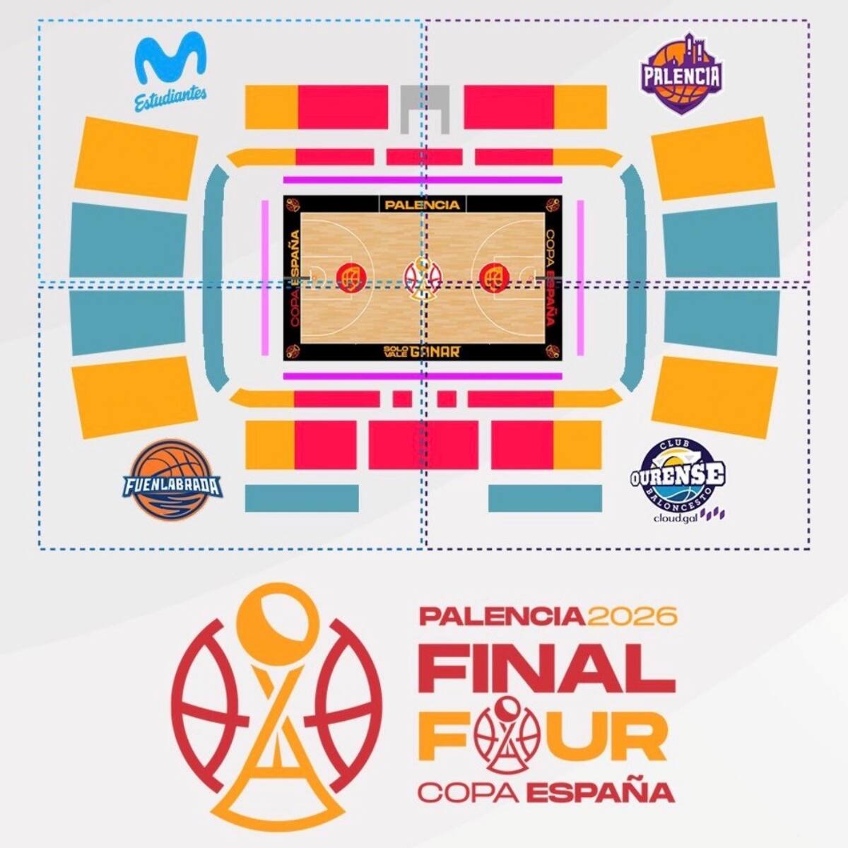 Cada equipo dispone de casi 1.000 abonos para la Copa de España