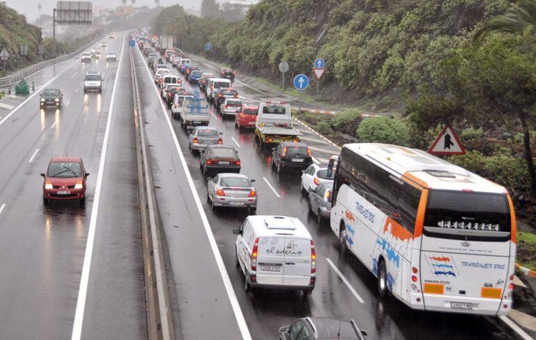 Atasco en la TF5