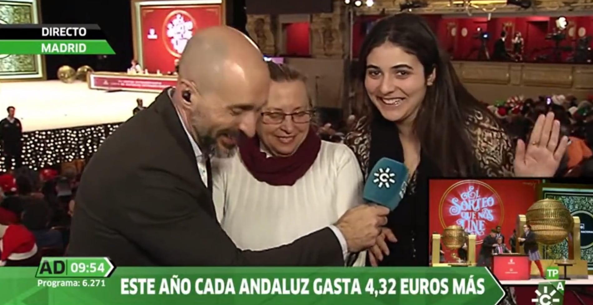 Imagen de la entrevista a la joven en Andalucía Directo