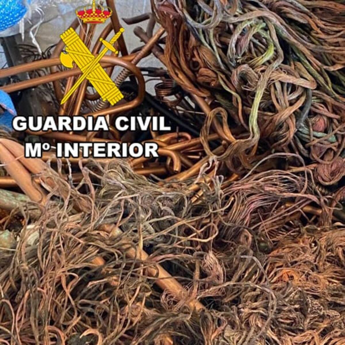 Detenido y en prisión por robar 3.500 metros de cable de cobre en Guarromán