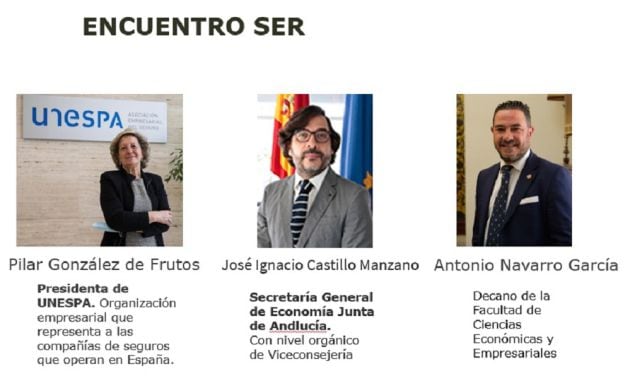 Ponentes en la mesa redonda sobre el seguro de las pensiones