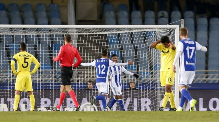 El Villarreal no se cree su propio fallo y Vela celebra su tanto a placer