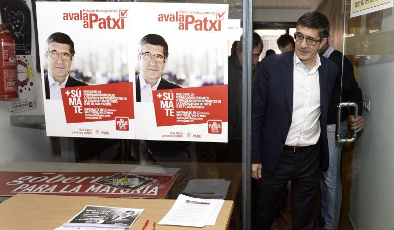 El candidato a la Secretaria General del PSOE, Patxi López.