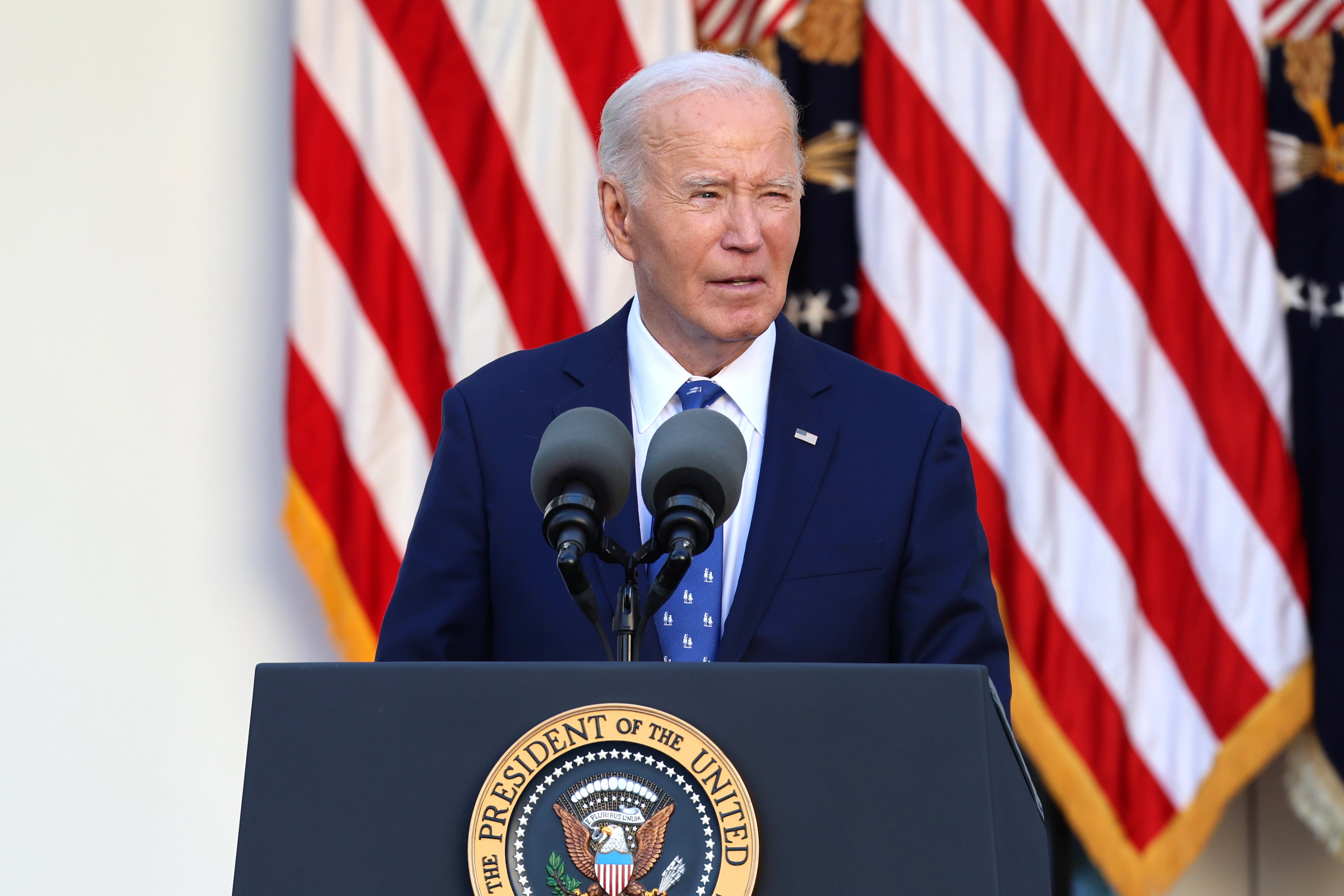 El presidente de Estados Unidos, Joe Biden, durante una rueda de prensa