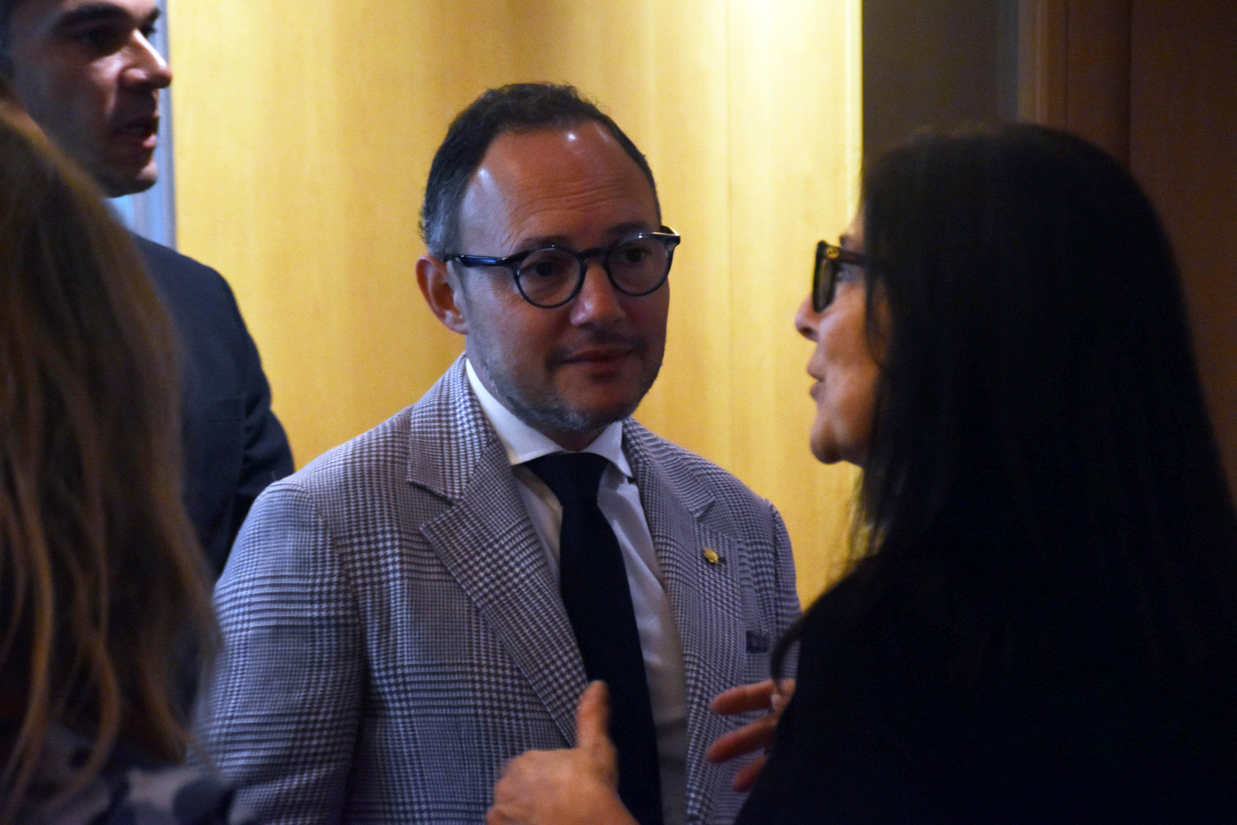 Xavier Espot a la presentació de l'informe econòmic de la Cambra de comerç