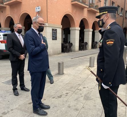 El comisiario y el alcalde de Ponferrada