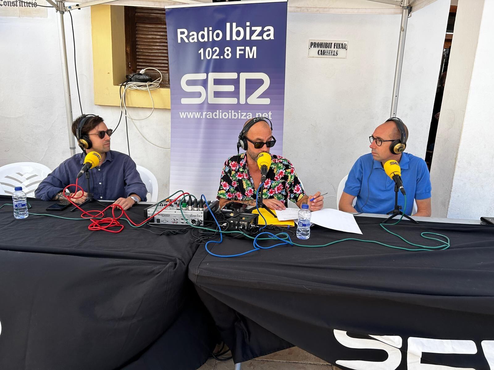 Un momento durante la programación especial