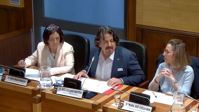 El concejal de Vox, durante su intervención, criticando al PP por improvisar y al PSOE por apoyarles