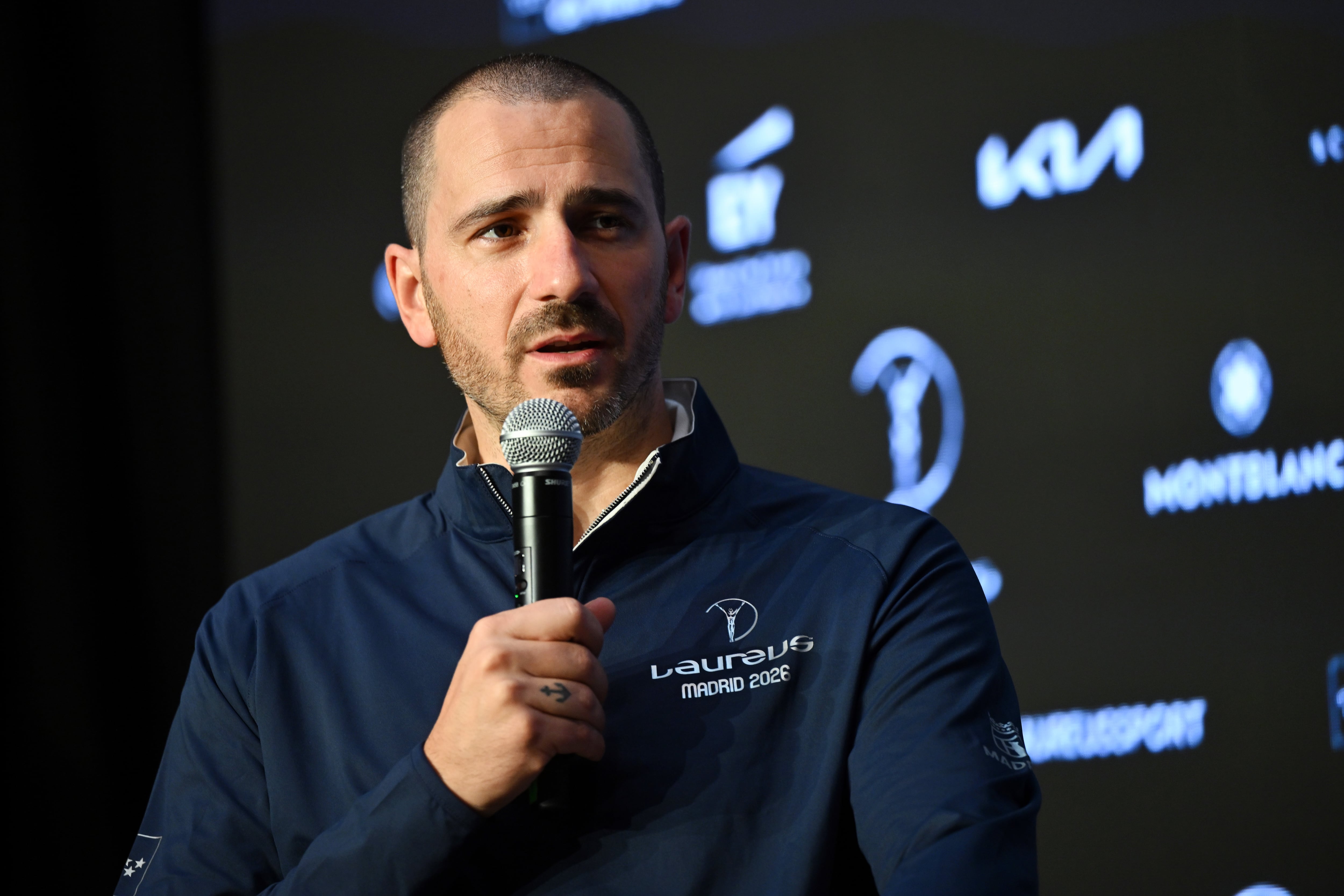 Leonardo Bonucci, durante la rueda de prensa previa a los Premios Laureus 2026