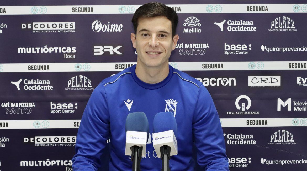 David Hernández con el Melilla