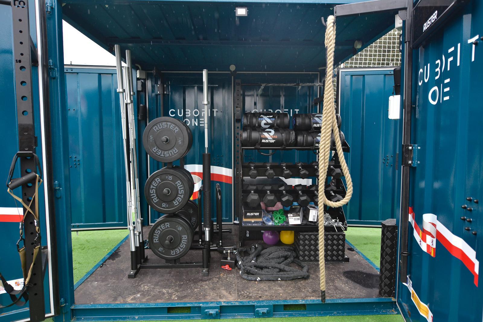 Gimnasio portátil en Cueto