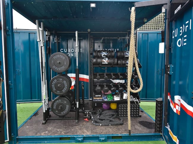 Gimnasio portátil en Cueto