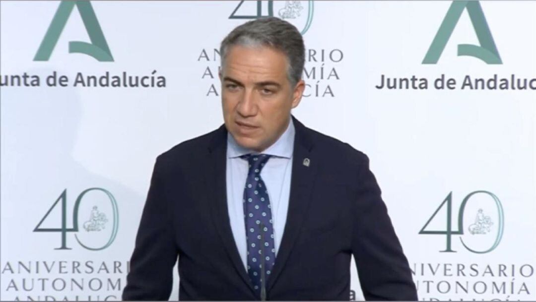 Elías Bendodo, consejero de Presidencia de la Junta de Andalucía