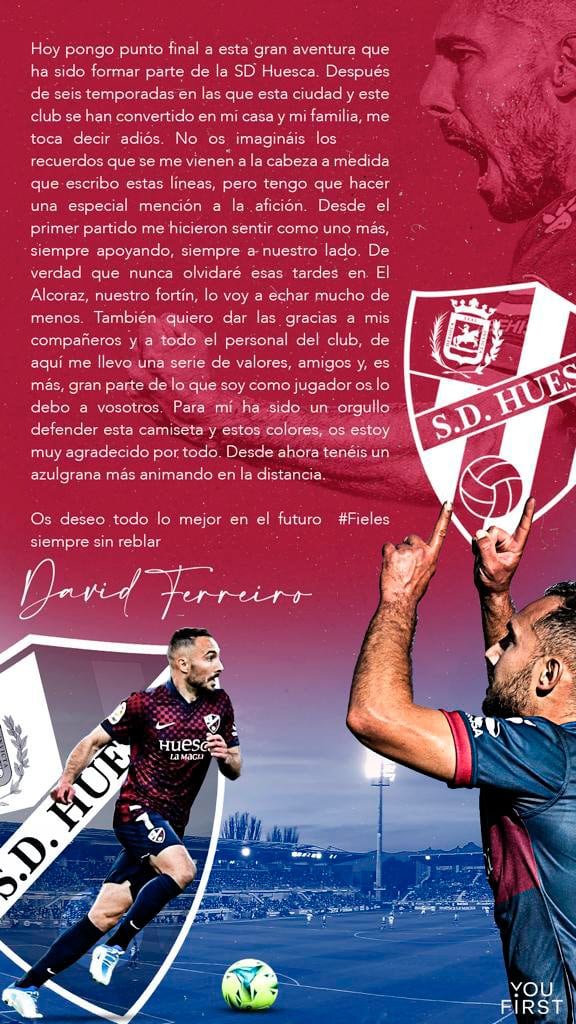 Carta de despedida de David Ferreiro