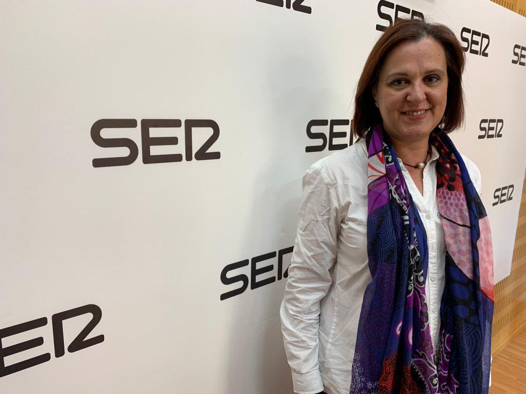 Isabel Franco, candidata de Cs a la presidencia de la Región de Murcia, en los estudios de Radio Murcia Cadena SER