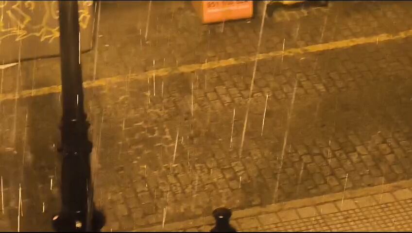Lluvia y granizo este martes en Vélez-Málaga