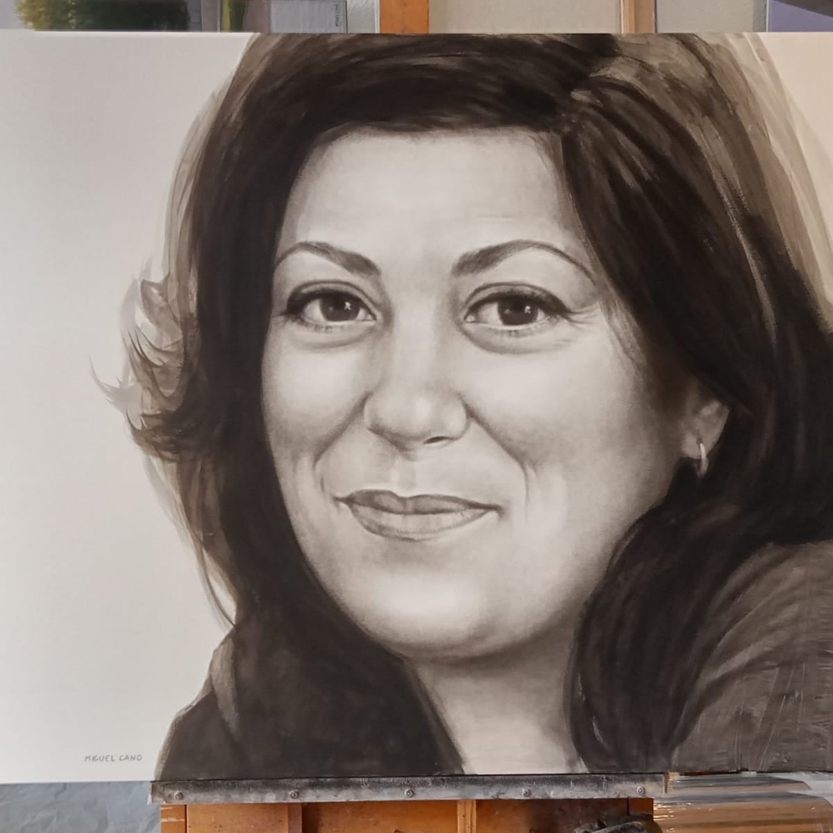 Imagen del cuadro que el pintor Miguel Cano le dedicó a la escritora madrileña