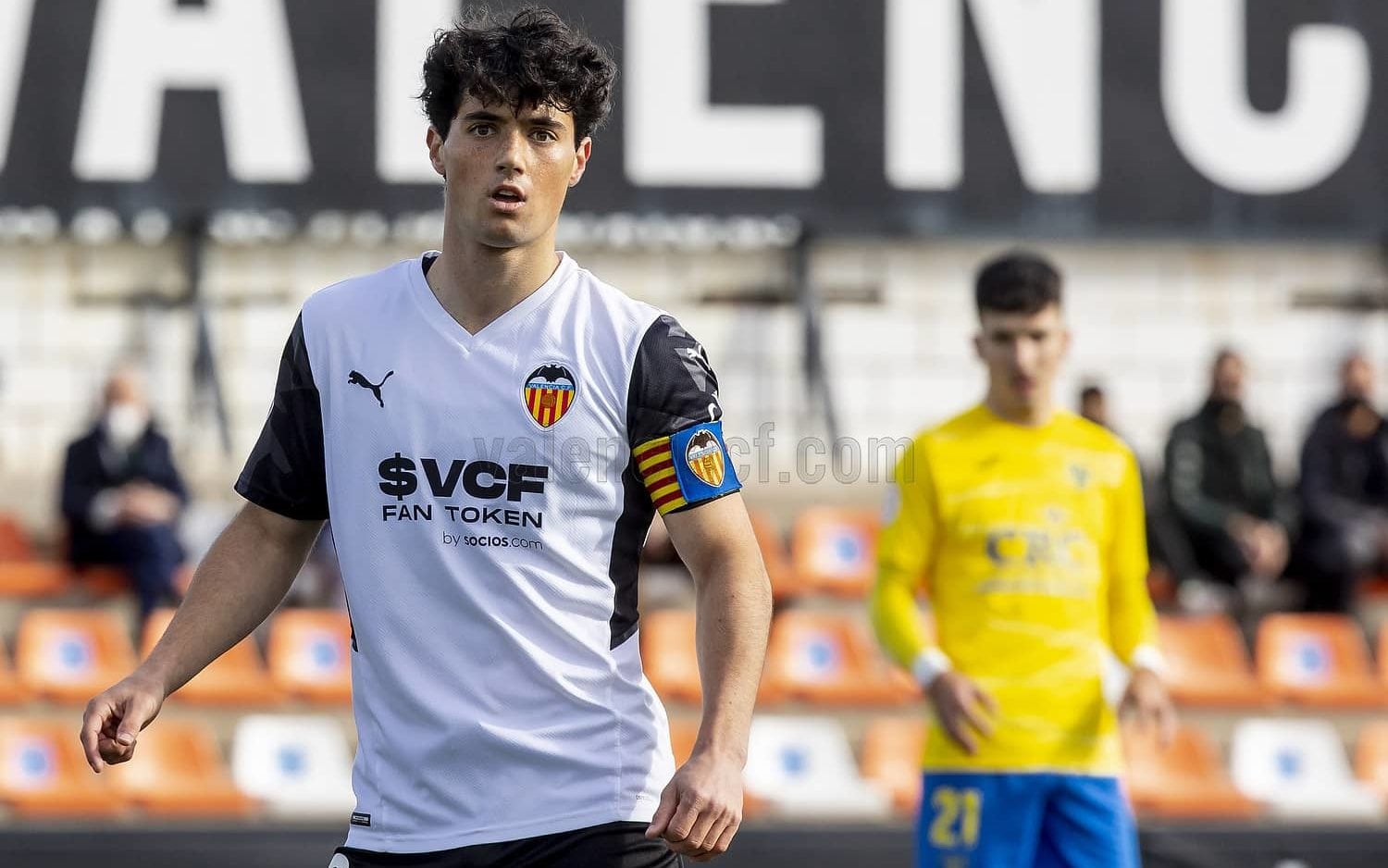 Pablo Gozálbez, durante un encuentro con el Mestalla