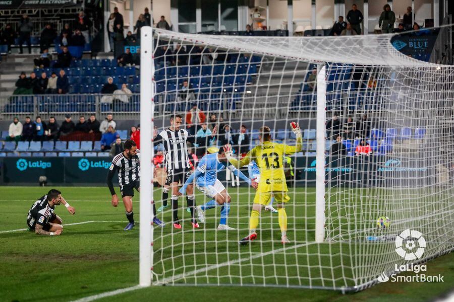 Herrera anotando el segundo gol en una imagen de La Liga