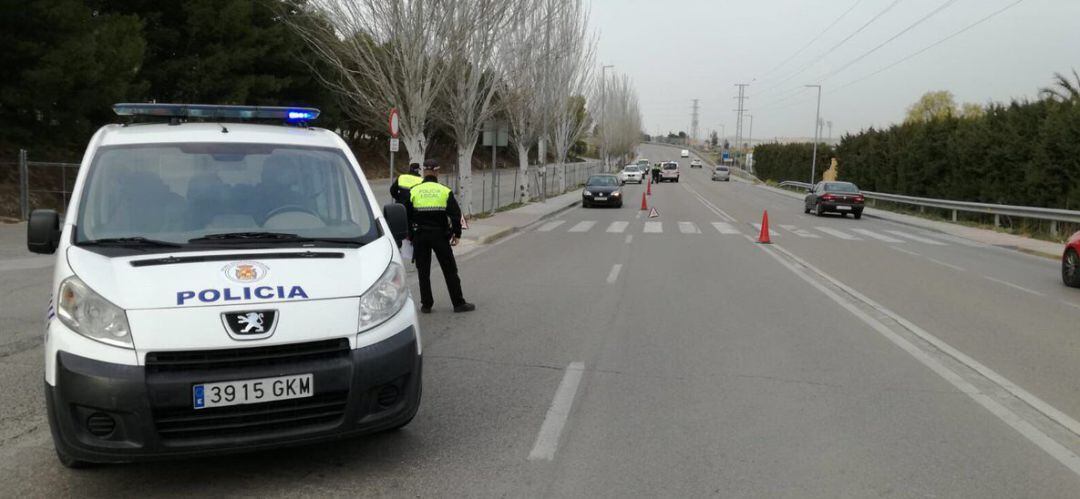 Control de Policía Local de Jaén.