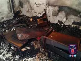 Incendio en una vivienda en Aljucer