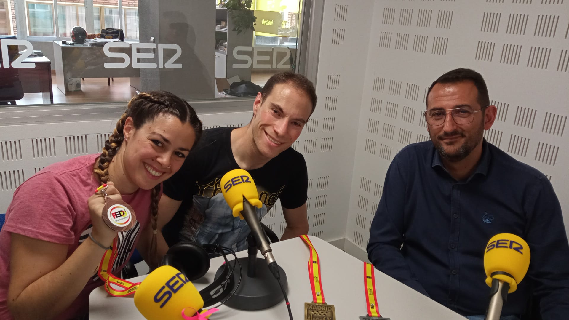 Irene Jiménez, Nicolás Castillejo y Santiago de Tera, en SER Puertollano