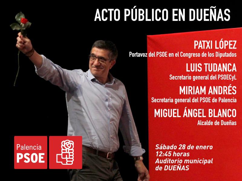 Apto político del PSOE en Dueñas (Palencia)