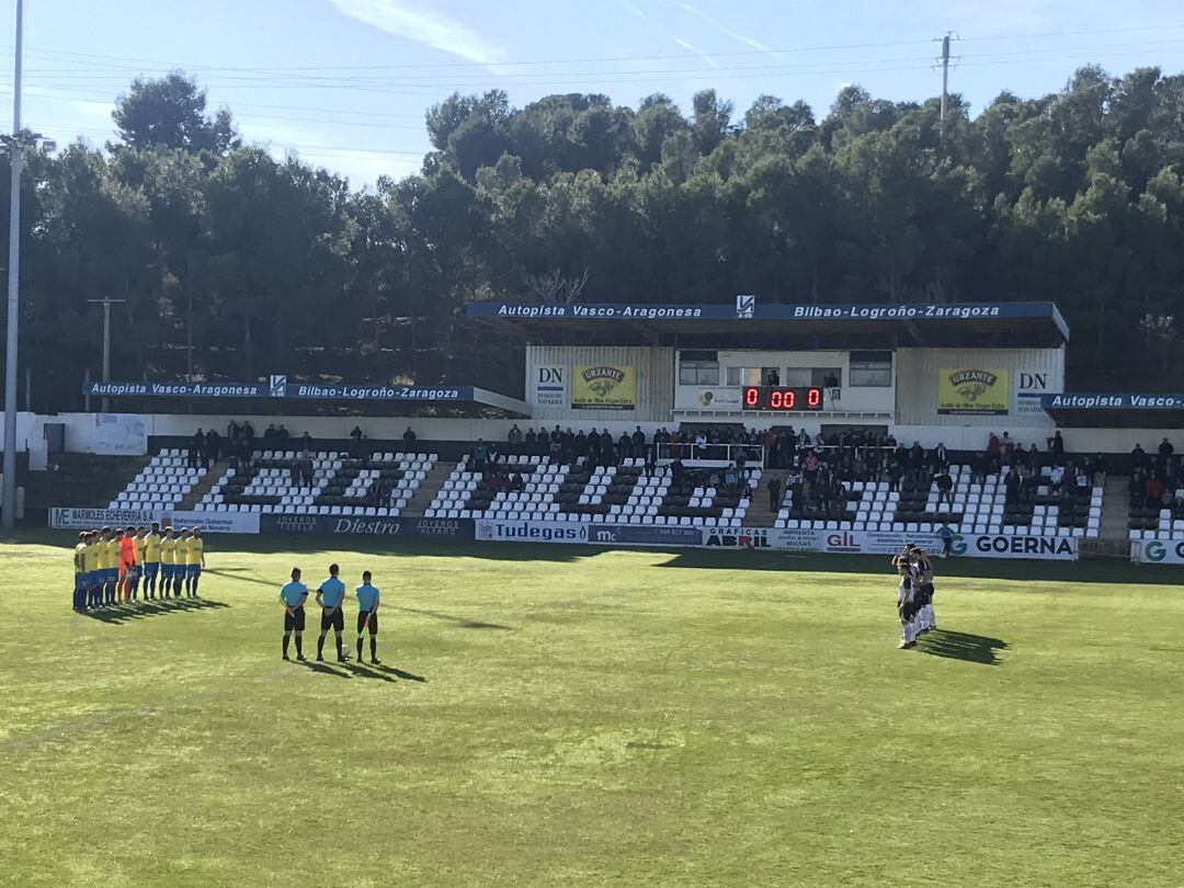 Partido reciente del C.D. Tudelano en el Estadio Municipal Ciudad de Tudela