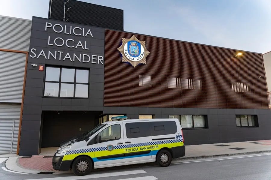 Sede de la Policía Local de Santander.