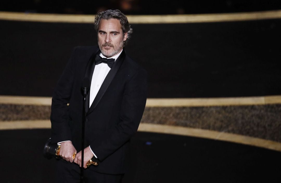 Joaquin Phoenix tras ganar el Óscar a Mejor Actor