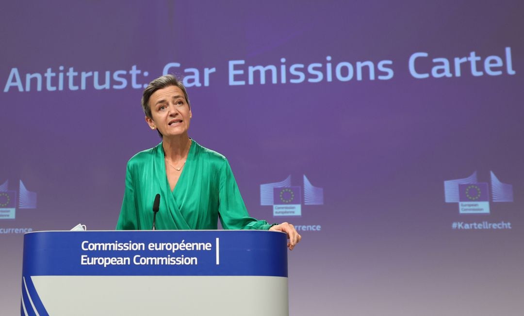 La vicepresidenta del Ejecutivo comunitario responsable de Competencia, Margrethe Vestager.