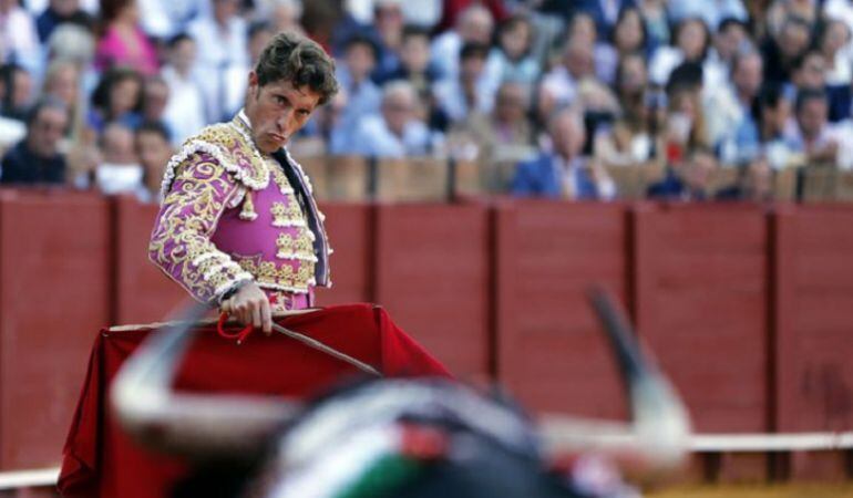 Manuel Escribano durante una de sus actuaciones en la Real Maestranza