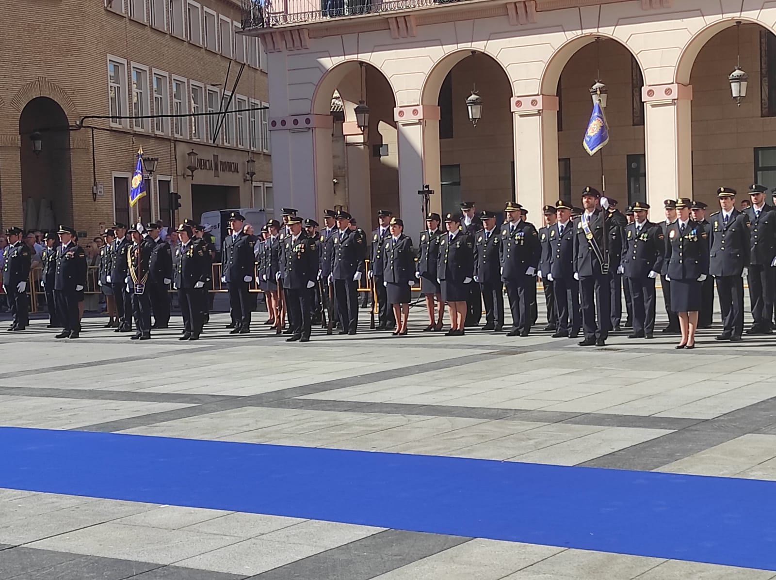 Acto de la fiesta de la Policía Nacional en Huesca