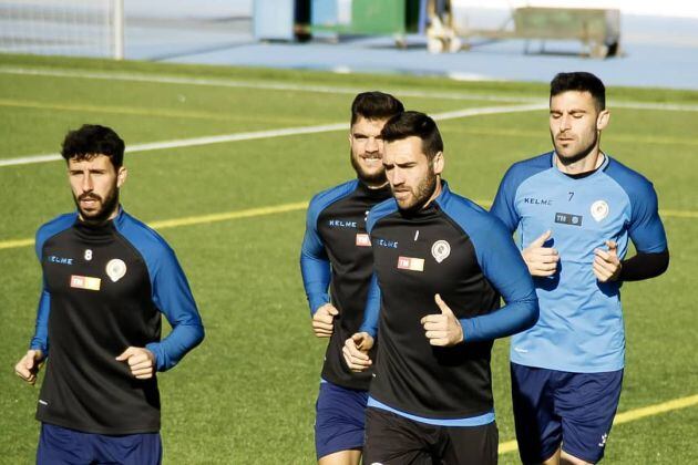 Entrenamiento del Hércules en la Ciudad Deportiva