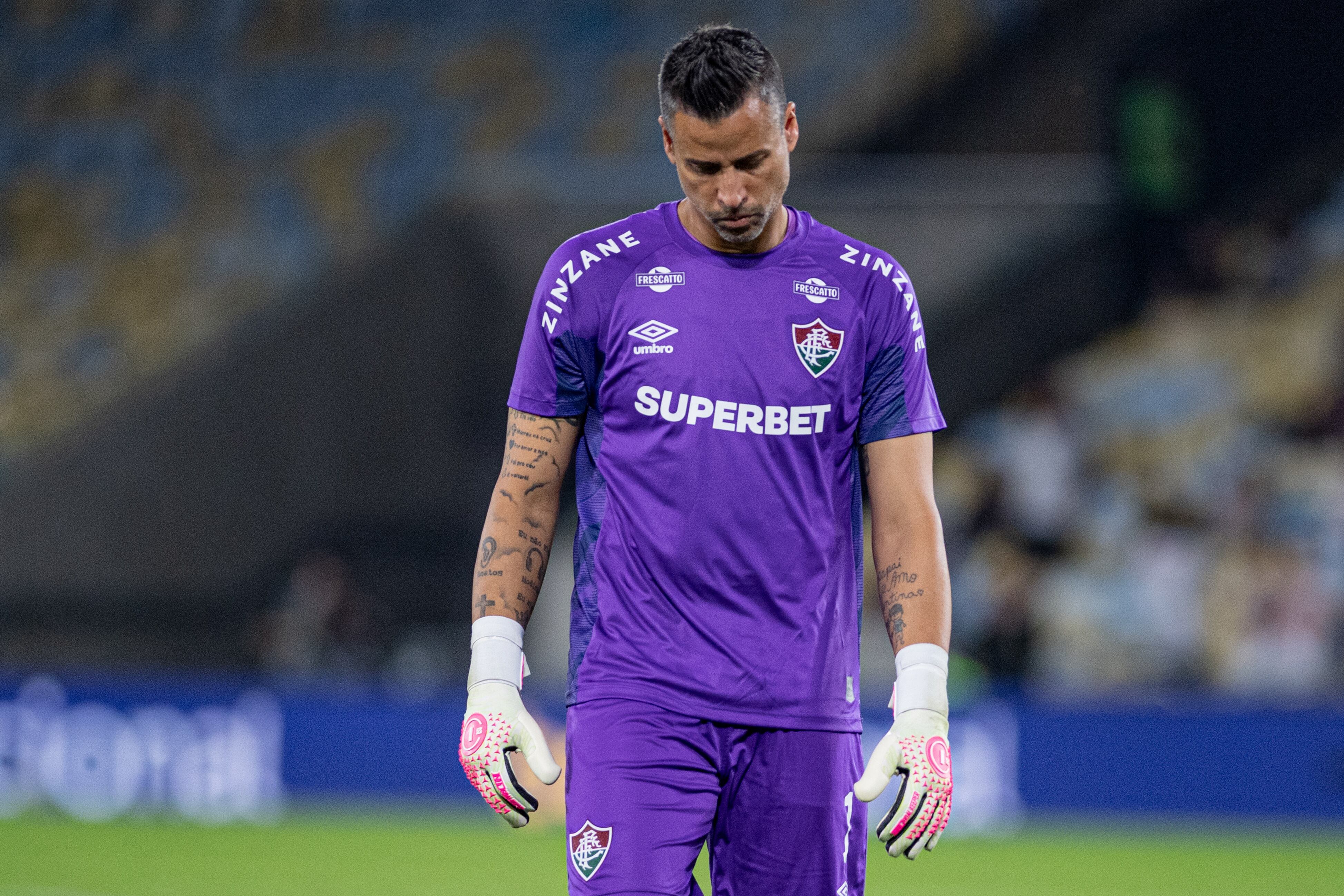Fábio, de Fluminense, en el Maracaná ante Palmeiras.Foto: Riquelve Nata/Sports Press Photo/Getty Images