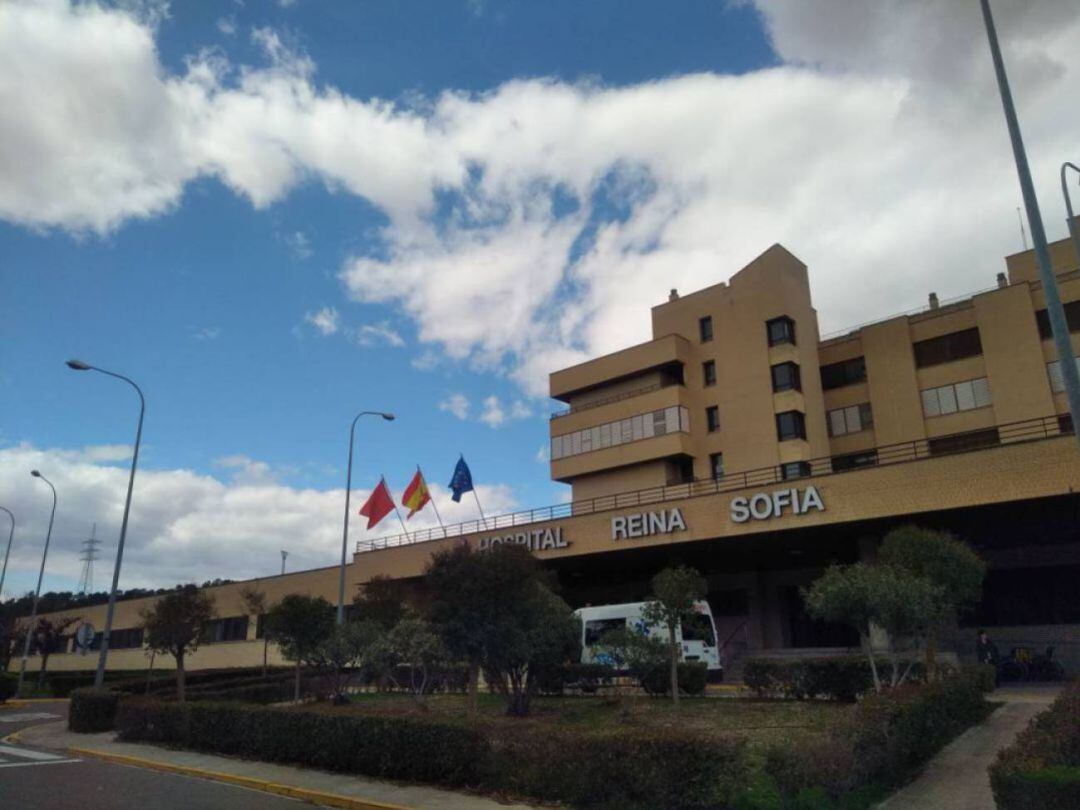 Acceso a uno de los centros del Hospital Universitario de Navarra (HUN), el Hospital Reina Sofía de Tudela