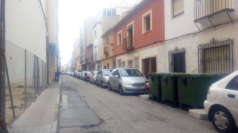 Calle Sandunga, tramo entre Marqués de Campo y La Mar.