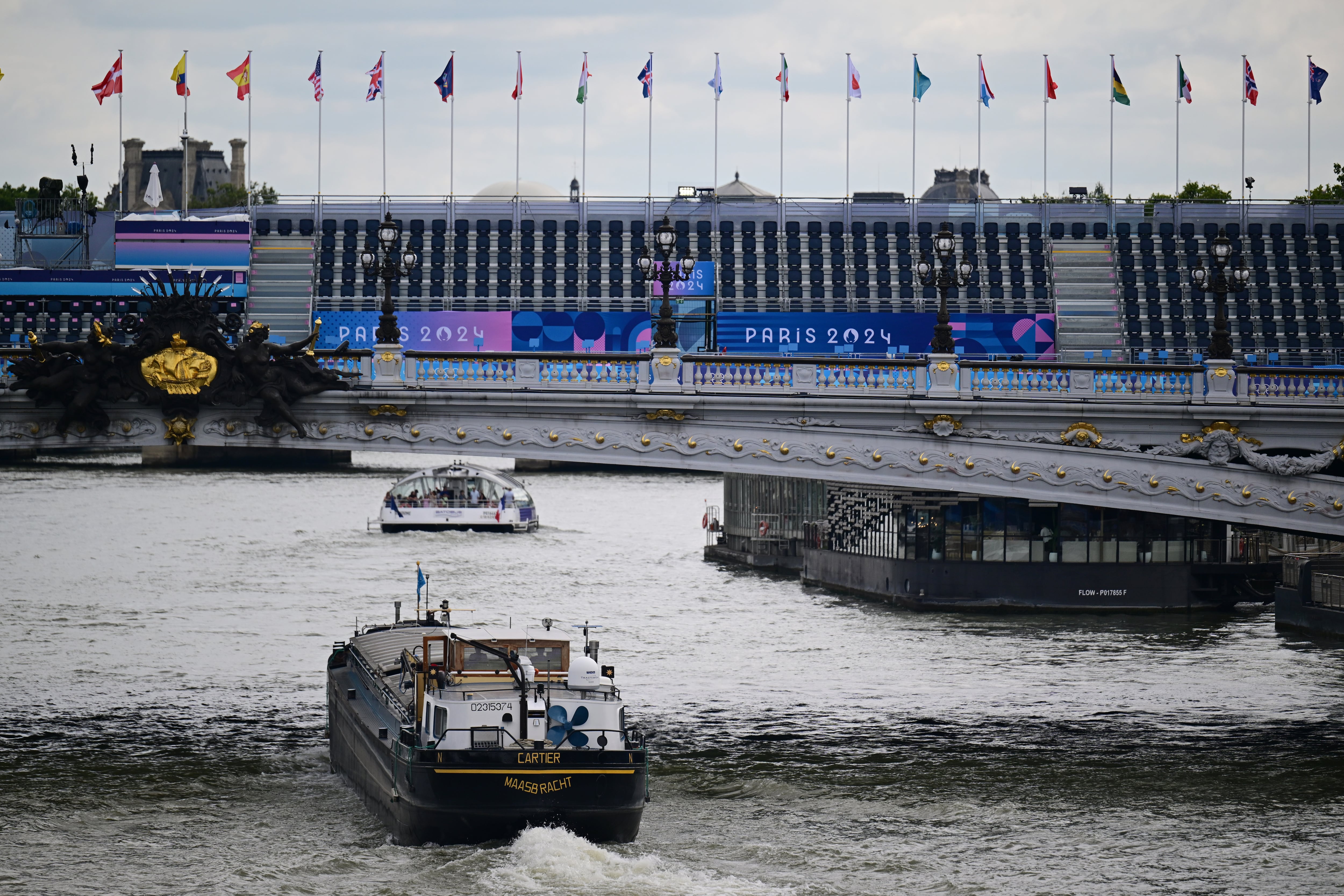 Imágenes del Río Sena durante los Juegos Olímpicos de París