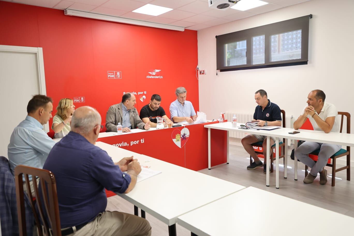 Reunión PSOE y Bomberos