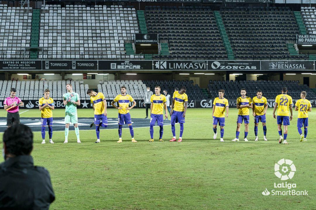 Los jugadores del Almería. 