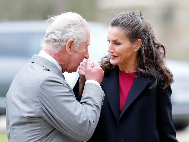 La reina Letizia y el rey Carlos III de Inglaterra, el pasado 5 de abril.
