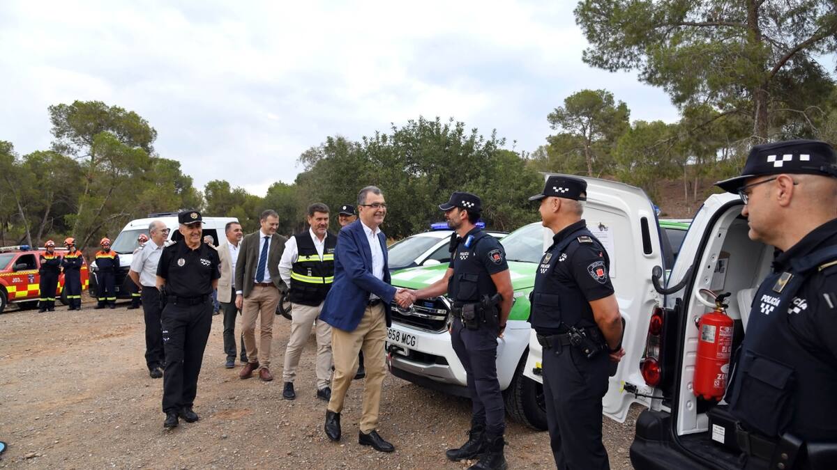 Efectivos de Policía Local, Bomberos y Protección Civil de Murcia participan en el Plan contra Incendios Forestales
