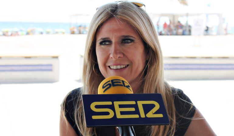 Eva Montesinos durante la entrevista