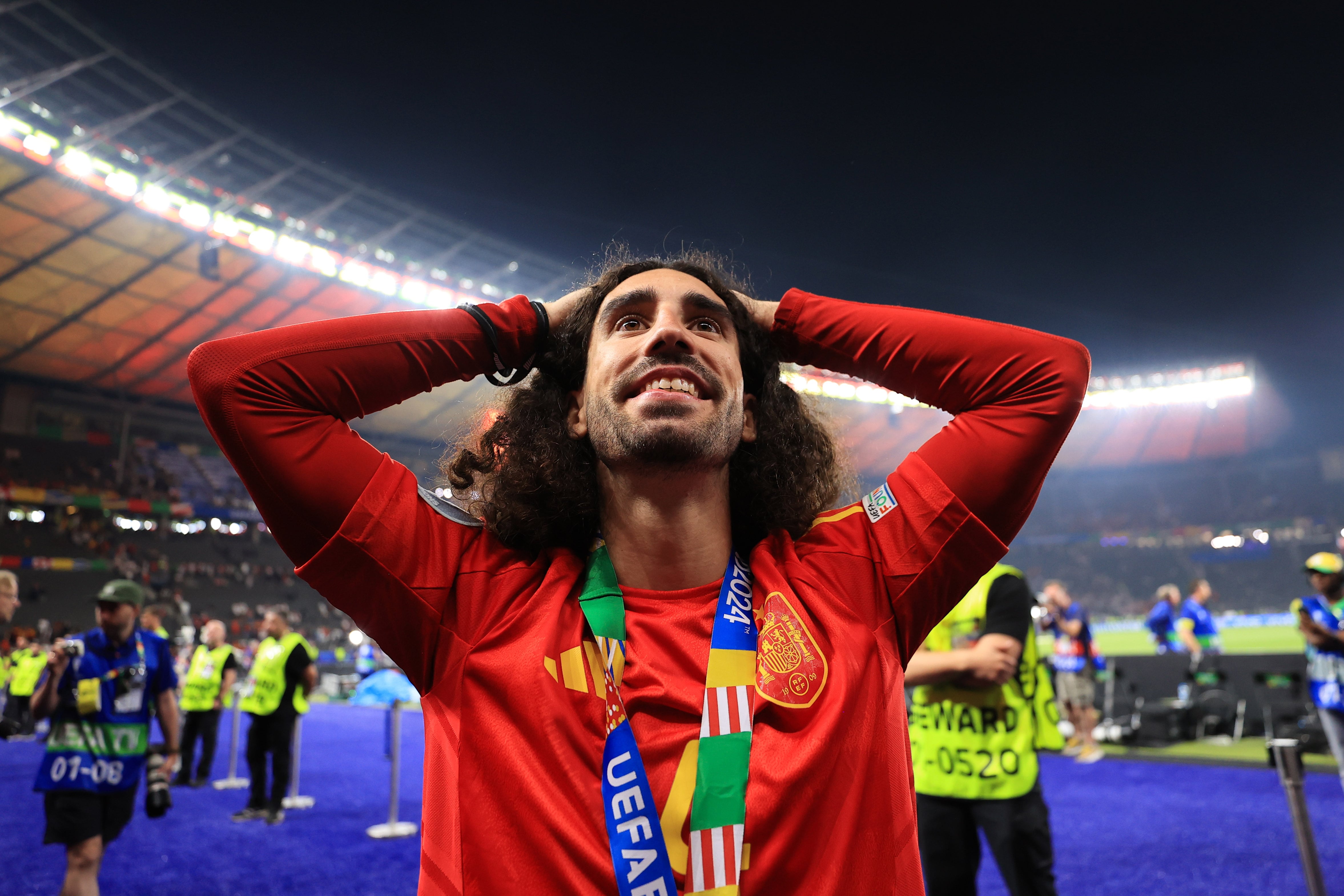 Marc Cucurella tras ganar la Eurocopa con España.