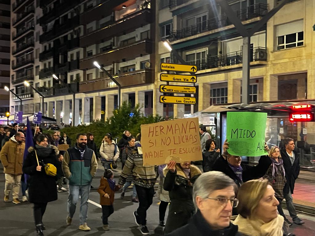 Manifestación 25N en Logroño