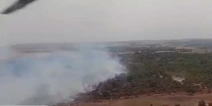 El fuego ha afectado a la zona de El Chaparrito